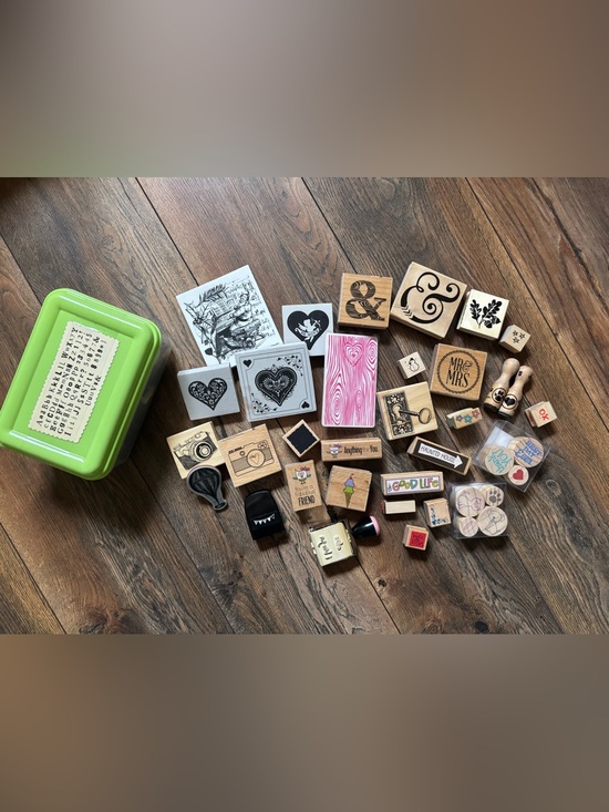 Other - Lot of 30+ Wooden, Rubber and Foam Stamps